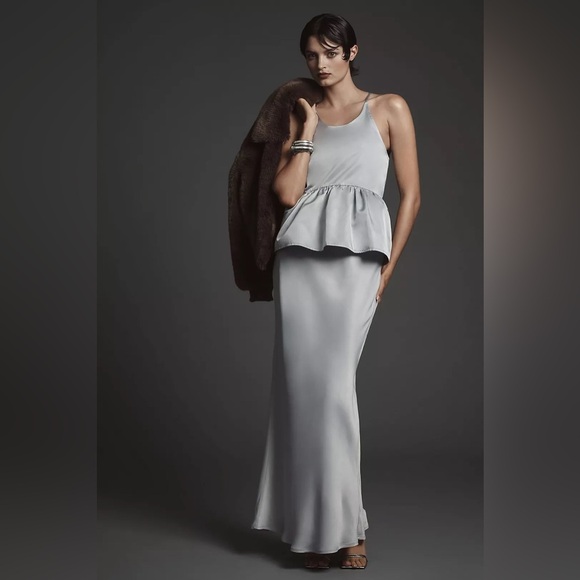 NWT! Anthropologie Let Me Be Shine Halter Babydoll Tank - Size Small 💎🟤 - Picture 9 of 9